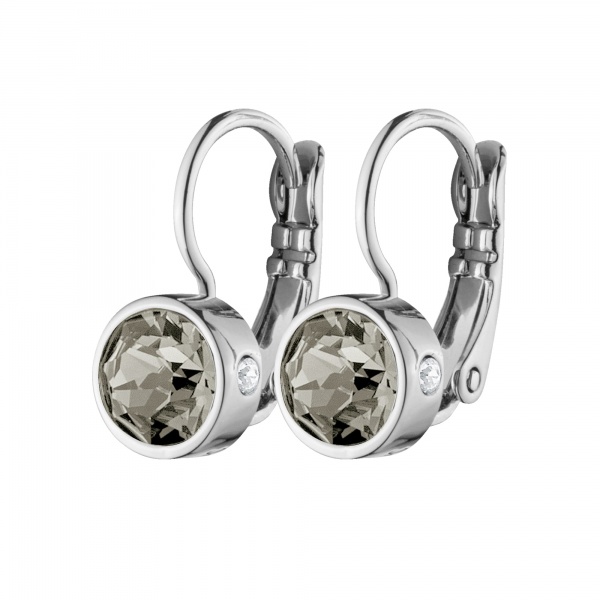 Dyrberg Kern Madu Silver Earrings - Light Grey